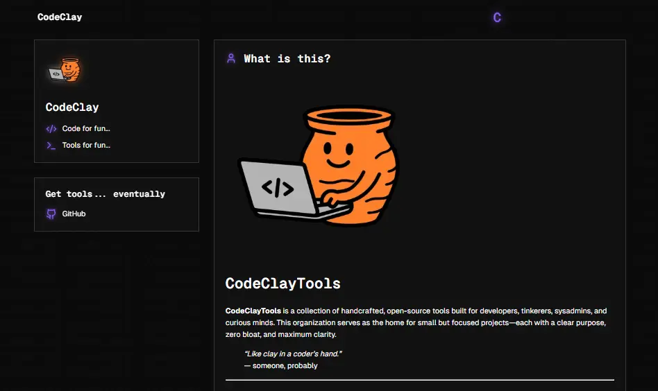 Welcome to CodeClay